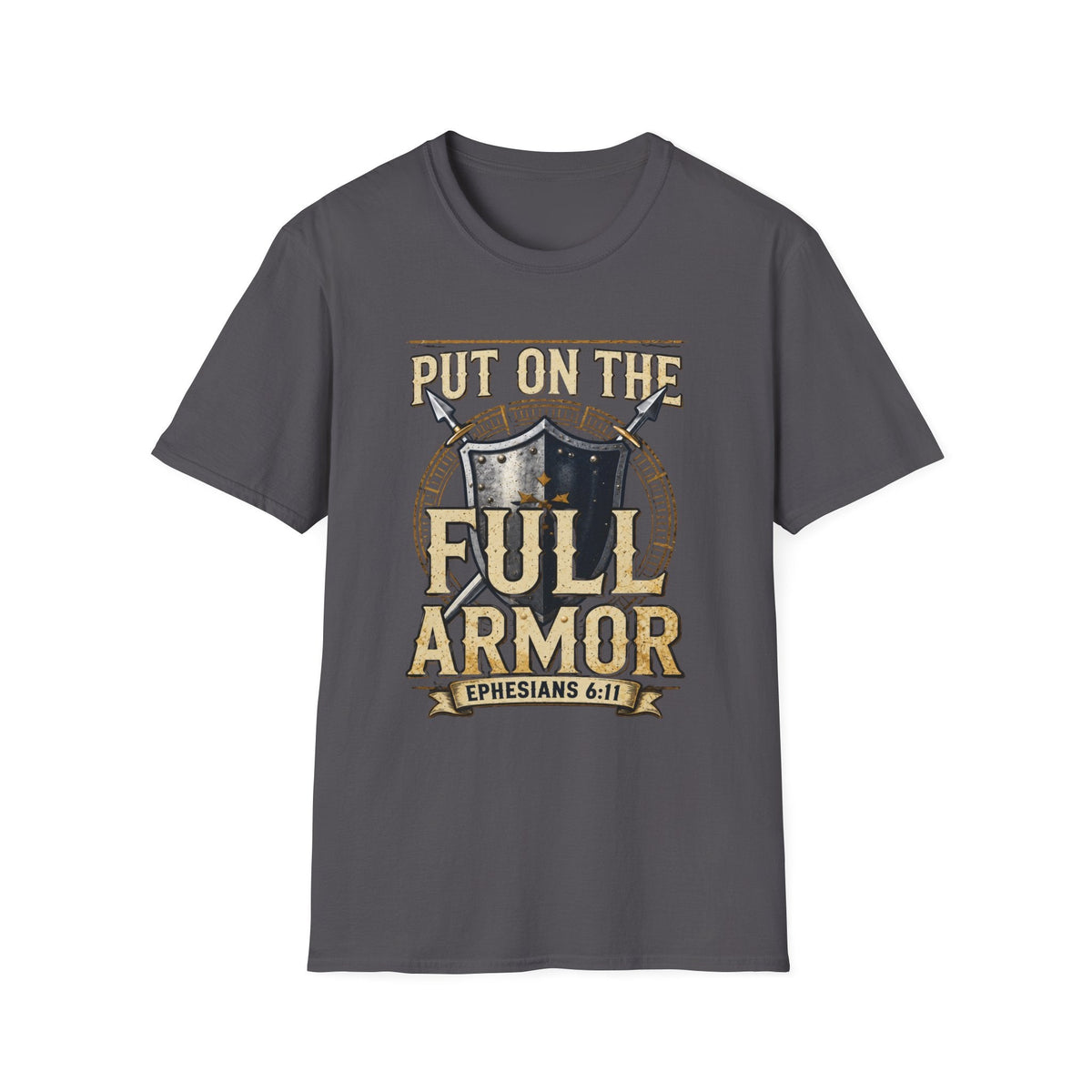 Put on the Full Armor Christian T-Shirt Printify mockup 12