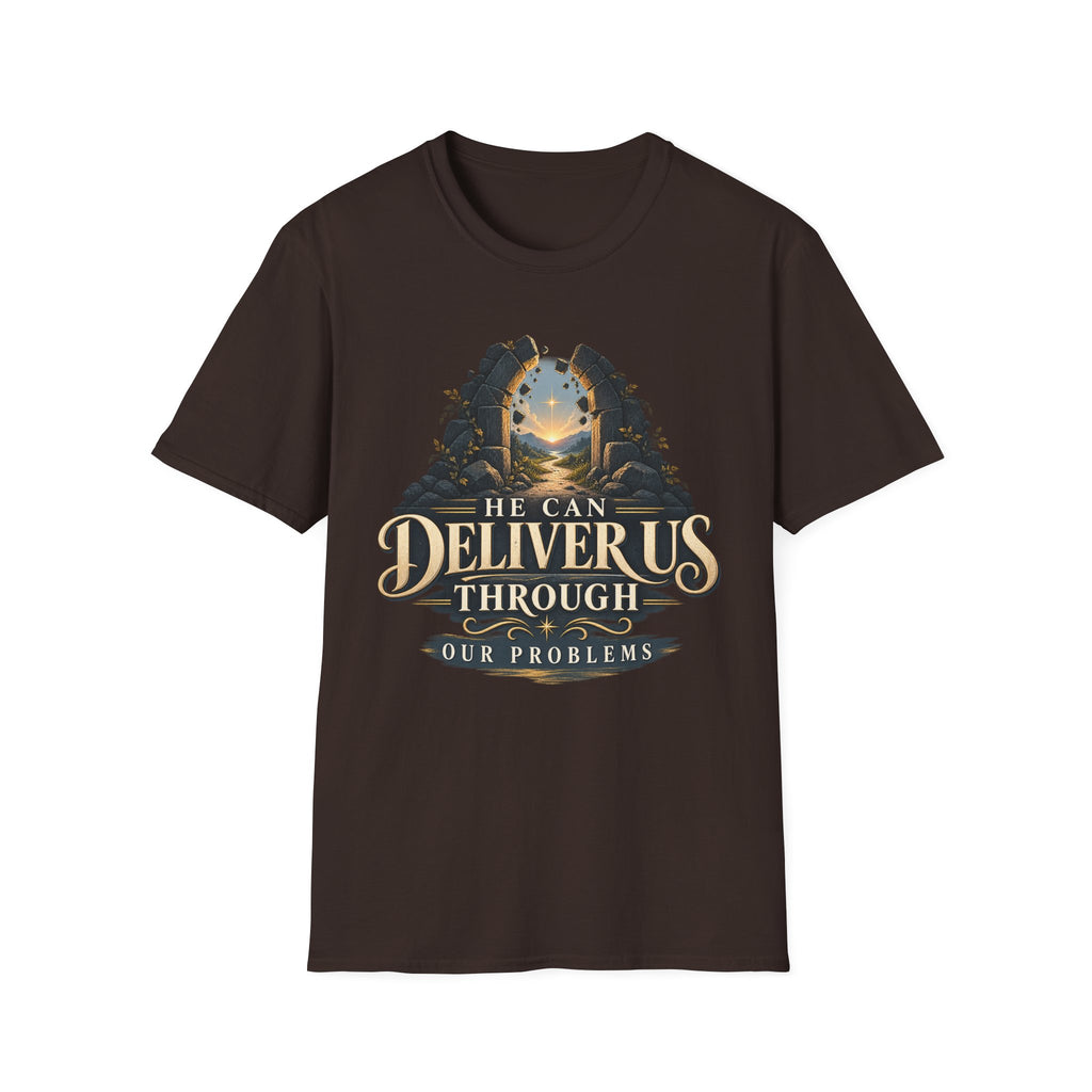 He Can Deliver Us Christian T-Shirt, front product view 5