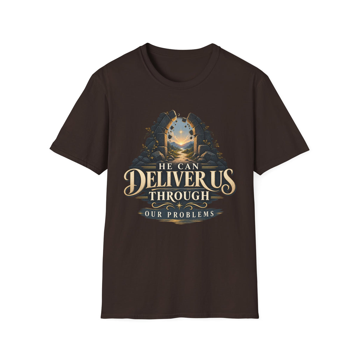 He Can Deliver Us Christian T-Shirt, front product view 5