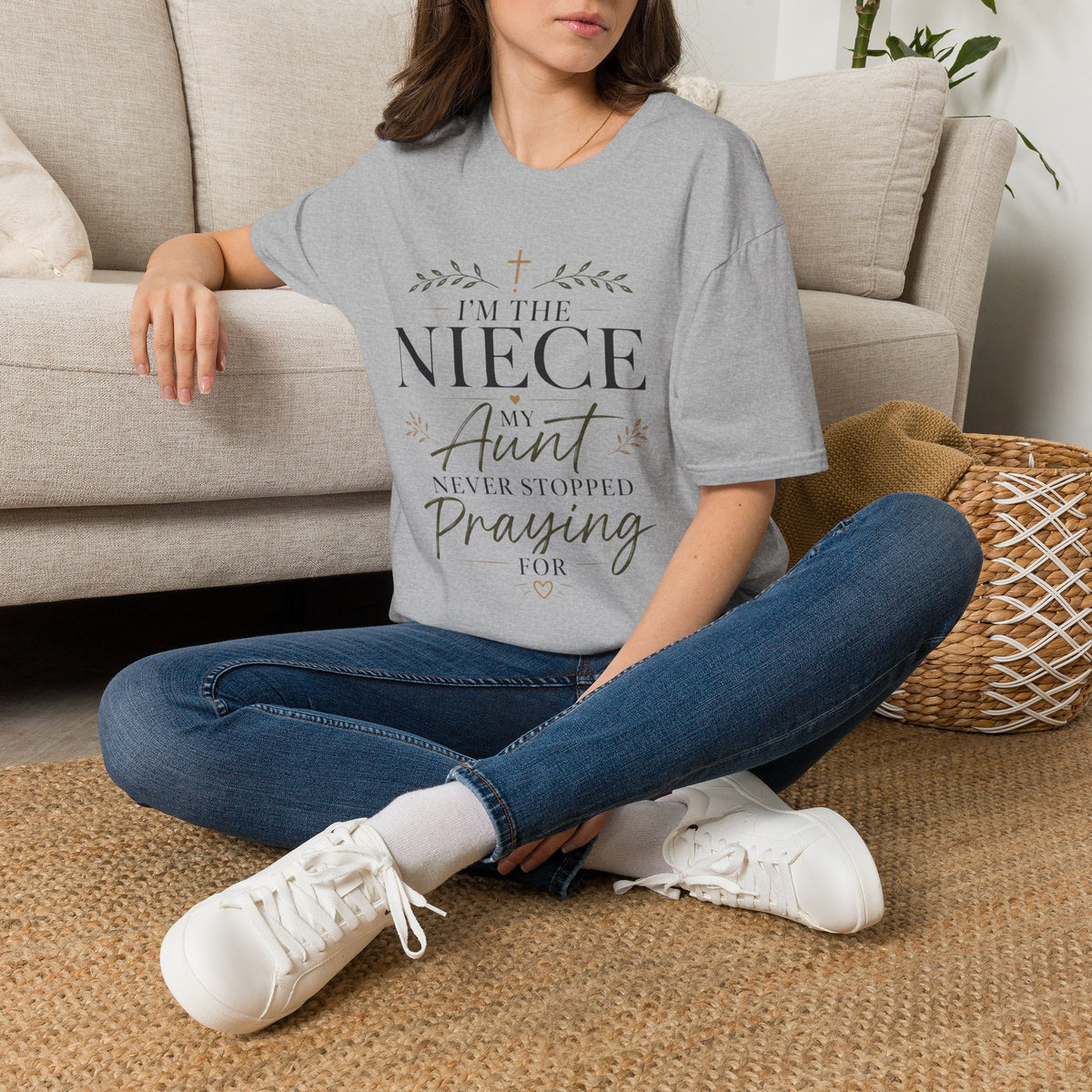 I’m the Niece My Aunt Never Stopped Praying For Christian T-Shirt T-shirt view 10