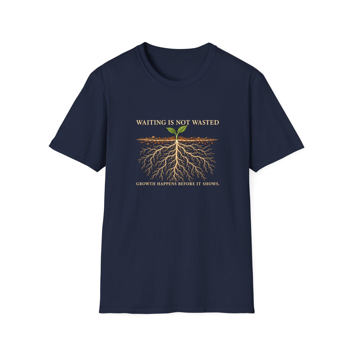 Waiting Is Not Wasted Christian T-shirt product view 5