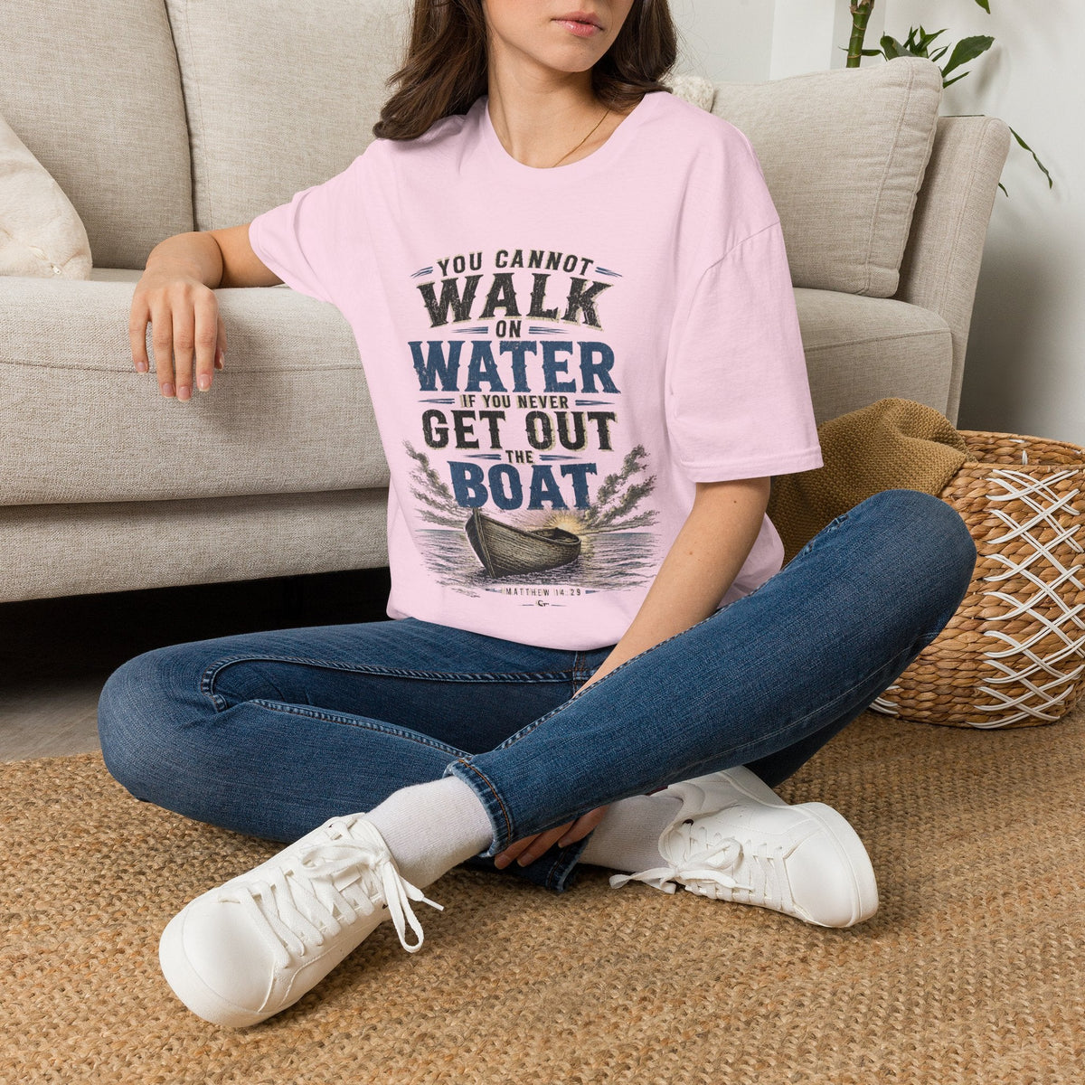 You Cannot Walk on Water If You Never Get Out the Boat T-Shirt Printify product image 22