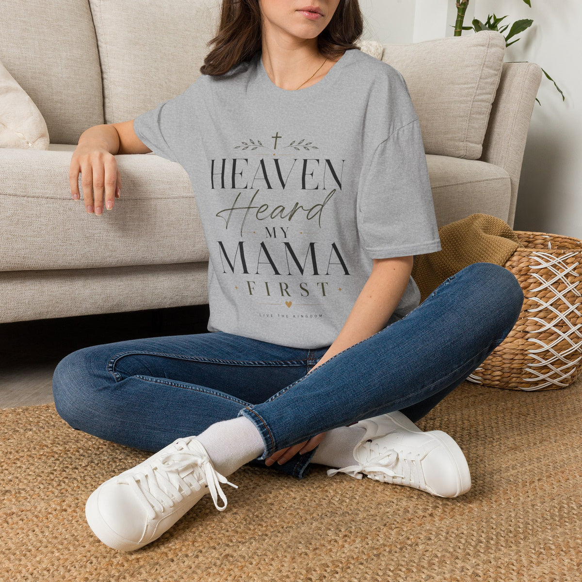 Heaven Heard My Mama First T-shirt view 10