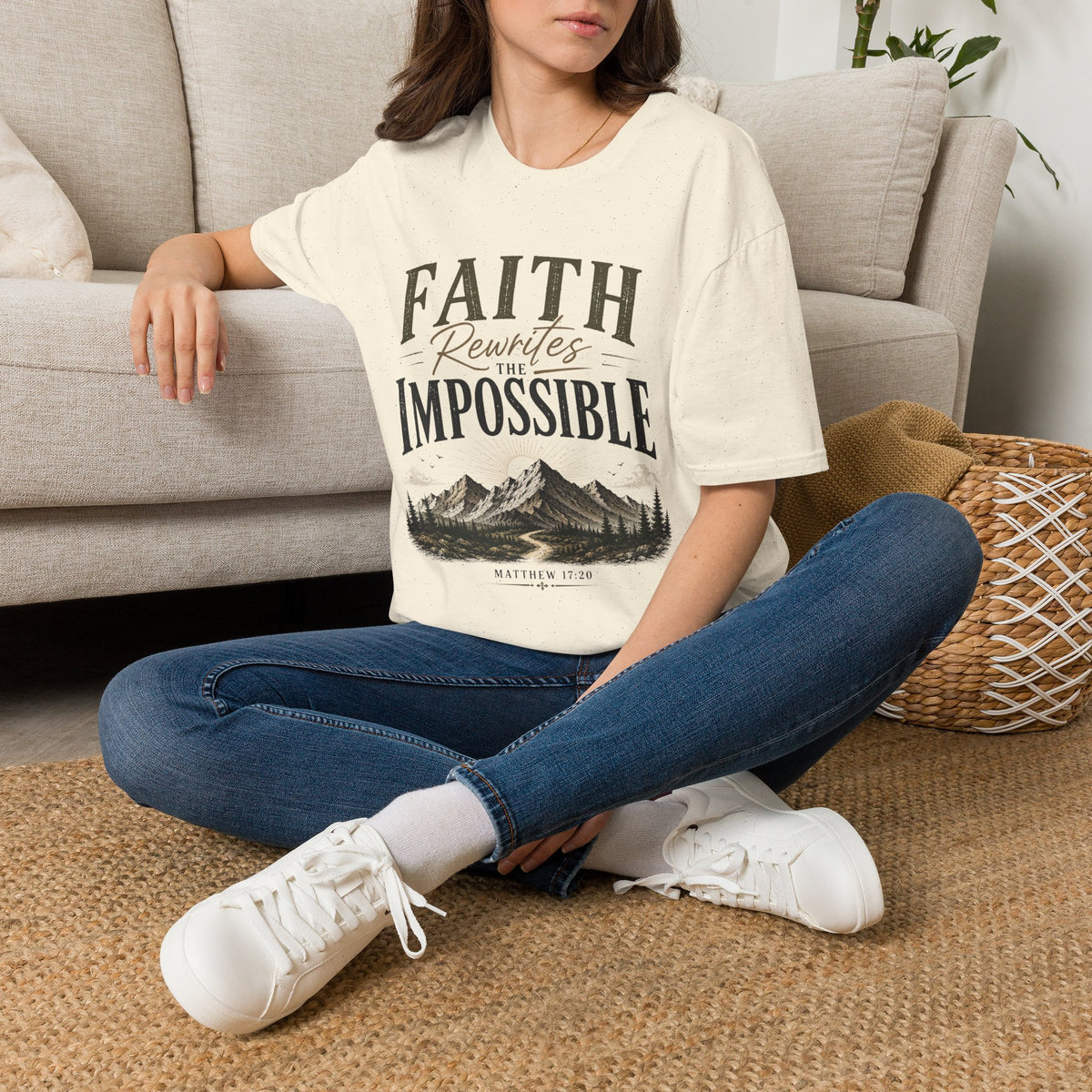 Faith Rewrites the Impossible T-shirt view 15