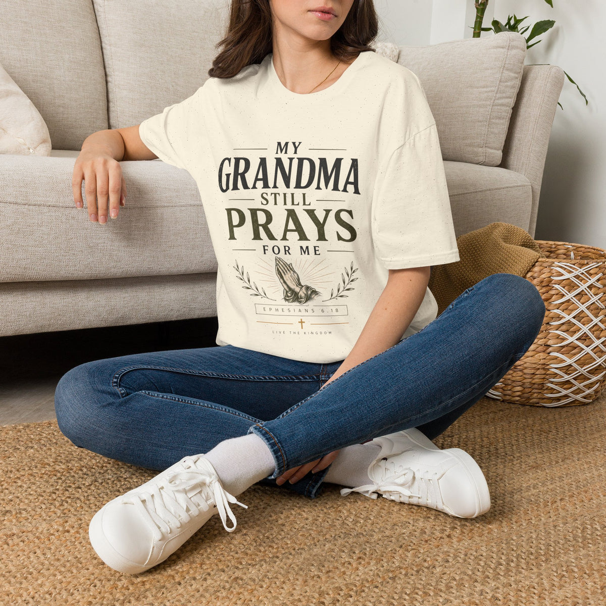 My Grandma Still Prays for Me T-shirt view 12