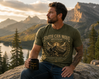 Faith Can Move Mountains T-shirt view 2