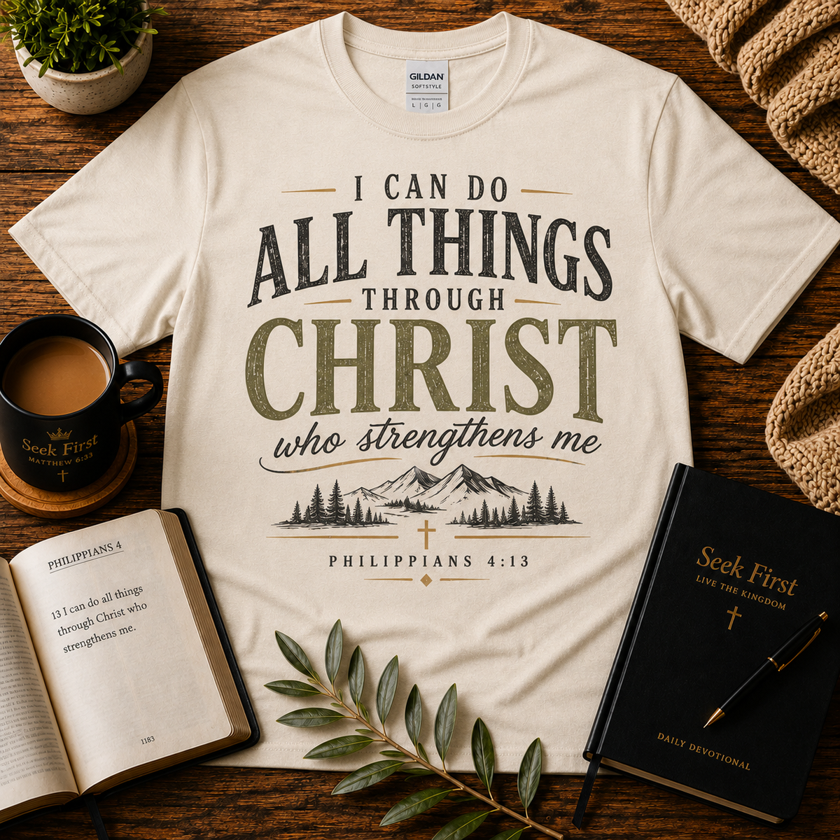 I Can Do All Things Through Christ featured T-shirt image
