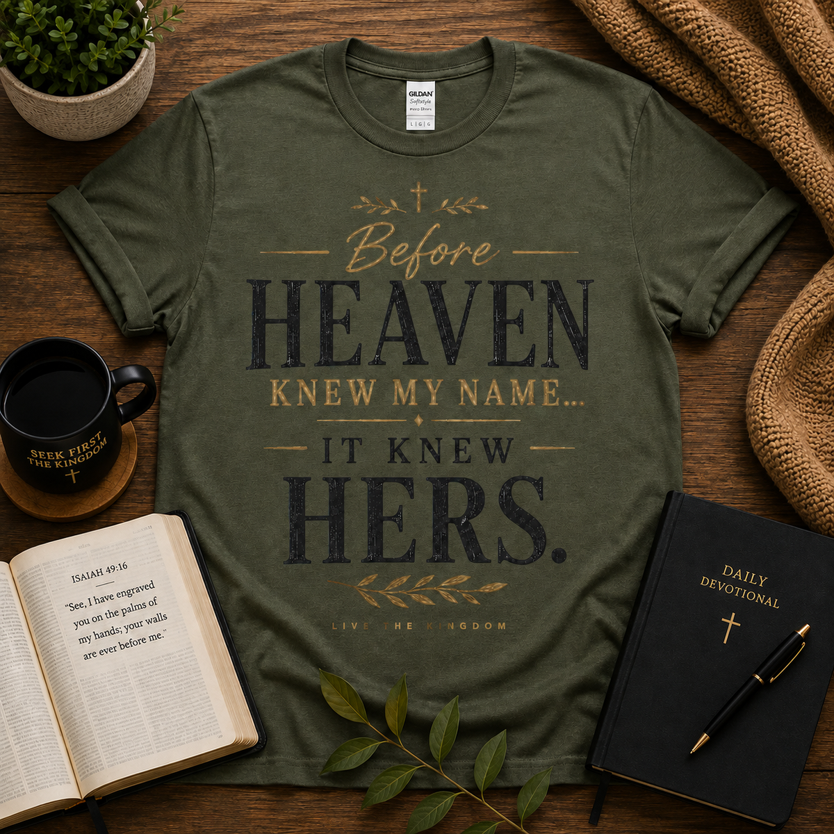 Before Heaven Knew My Name Christian T-shirt hero image